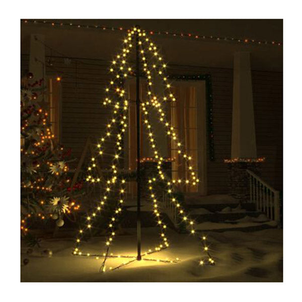Christmas Cone Tree 200 Leds Indoor And Outdoor 98X150 Cm