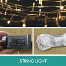 800 Led Curtain Fairy String Lights Wedding Outdoor Xmas Party Lights Warm White