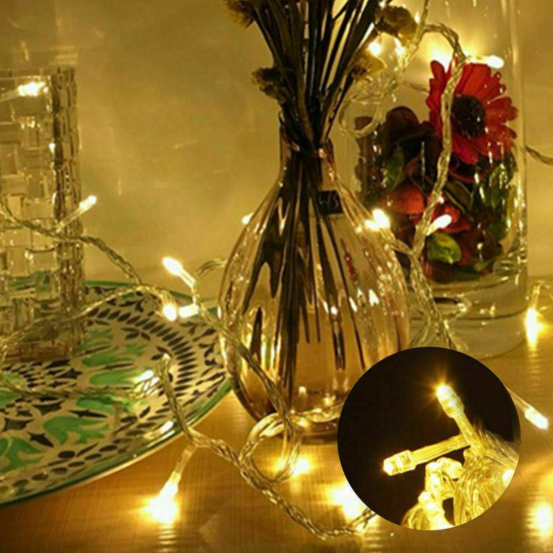 800 Led Curtain Fairy String Lights Wedding Outdoor Xmas Party Lights Warm White