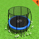 6ft Trampoline Free Safety Net Spring Pad Mat Ladder Blue