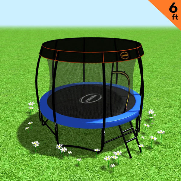 Trampoline 6ft with Roof Blue