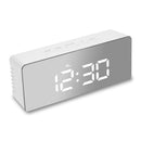 Digital Led Mirror Alarm Clock Temperature Light Time Bedside Clock