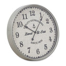 Wall Clock Land And Sea Antique Grey 60Cm
