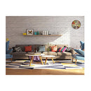 Large Colourful Wall Clock Kitchen Office Retro Timepiece