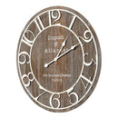 Wooden Wall Clock Numbers Dupont 68Cm
