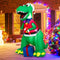 182cm Inflatable Christmas Dinosaur with Gift for Indoor Outdoor