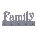 Wall Mounted Coat Rack Family Grey