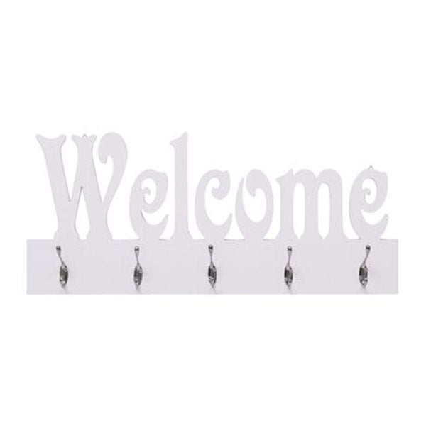 Wall Mounted Coat Rack Welcome White 740X295 Mm
