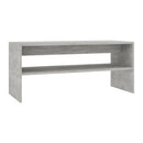 Coffee Table Concrete Grey 100X40X40 Cm Chipboard