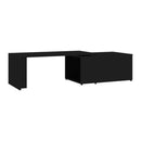 Coffee Table Black 150X50X35 Cm Chipboard