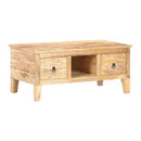 Coffee Table 100X55X40 Cm Rough Mango Wood
