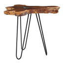 Coffee Table 70X45 Cm Solid Teak Wood And Polyresin