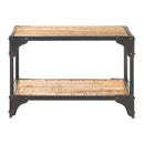 Coffee Table 60X60X35 Cm Solid Mango Wood And Iron