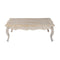 Coffee Table Oak Wood Plywood Veneer White Washed Finish 130X80X47Cm