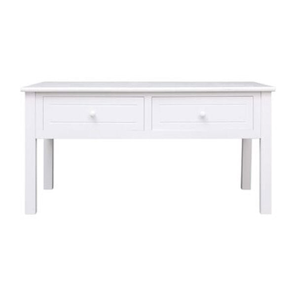 Coffee Table White 100X50X45 Cm Wood