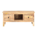 Coffee Table 100X55X40 Cm Rough Mango Wood
