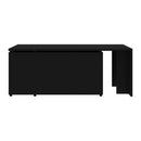 Coffee Table Black 150X50X35 Cm Chipboard