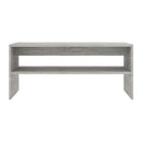 Coffee Table Concrete Grey 100X40X40 Cm Chipboard