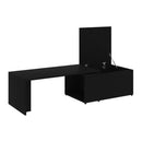 Coffee Table Black 150X50X35 Cm Chipboard