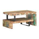 2 Piece Coffee Table Set Solid Reclaimed Wood