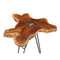 Coffee Table 70X45 Cm Solid Teak Wood And Polyresin