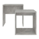 Coffee Table Set Concrete Grey 48X30X45 Cm Chipboard