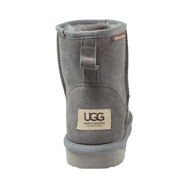 Comfort Me Australian Made Classic Mini Ugg Boot Grey