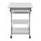 Computer Desk Pull Out Tray White Furniture Office Student Table