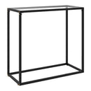 Console Table Transparent Tempered Glass 80X35X75 Cm