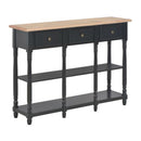 Console Table Black 120X30X76 Cm Mdf