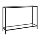 Console Table Transparent 120X35X75 Cm Tempered Glass