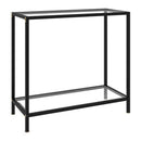 Console Table Transparent 80X35X75 Cm Tempered Glass
