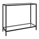 Console Table Transparent 100X35X75 Cm Tempered Glass