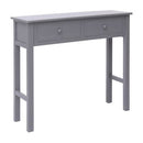 Console Table Grey 90X30X77 Cm Wood
