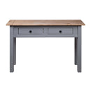 Console Table Grey 110X40X72Cm Solid Pine Wood Panama Range