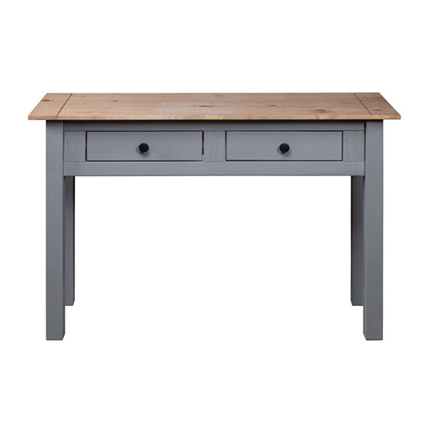 Console Table Grey 110X40X72Cm Solid Pine Wood Panama Range
