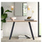 Wood Console Table With Black Metal Legs
