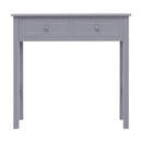 Console Table Grey 90X30X77 Cm Wood