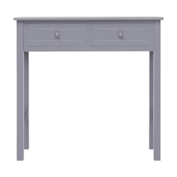 Console Table Grey 90X30X77 Cm Wood