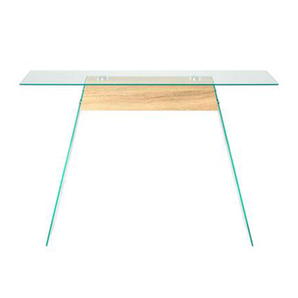 Console Table Mdf And Glass 120X30X76 Cm