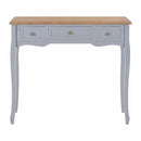Dressing Console Table With 3 Drawers Grey