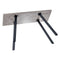 Concrete Console Table With Black Metal Legs