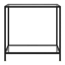 Console Table Transparent 80X35X75 Cm Tempered Glass