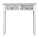 Console Table 90X30X77 Cm Wood Grey