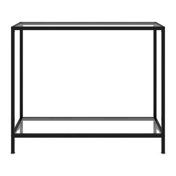 Console Table Transparent 100X35X75 Cm Tempered Glass
