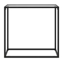 Console Table Transparent Tempered Glass 80X35X75 Cm