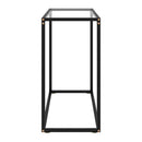 Console Table Transparent Tempered Glass 80X35X75 Cm