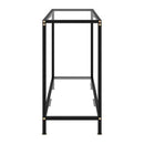 Console Table Transparent 100X35X75 Cm Tempered Glass