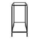 Console Table Transparent 80X35X75 Cm Tempered Glass