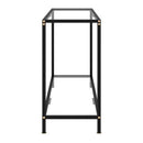 Console Table Transparent 120X35X75 Cm Tempered Glass